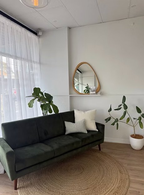 Waiting room at Liebe Wellness